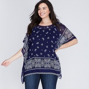Lane Bryant paisley bandana top